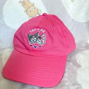 NEW Kawaii Sanrio Kuromi & My Melody Pink Hat Unisex you+me Valentine’s Day bff
